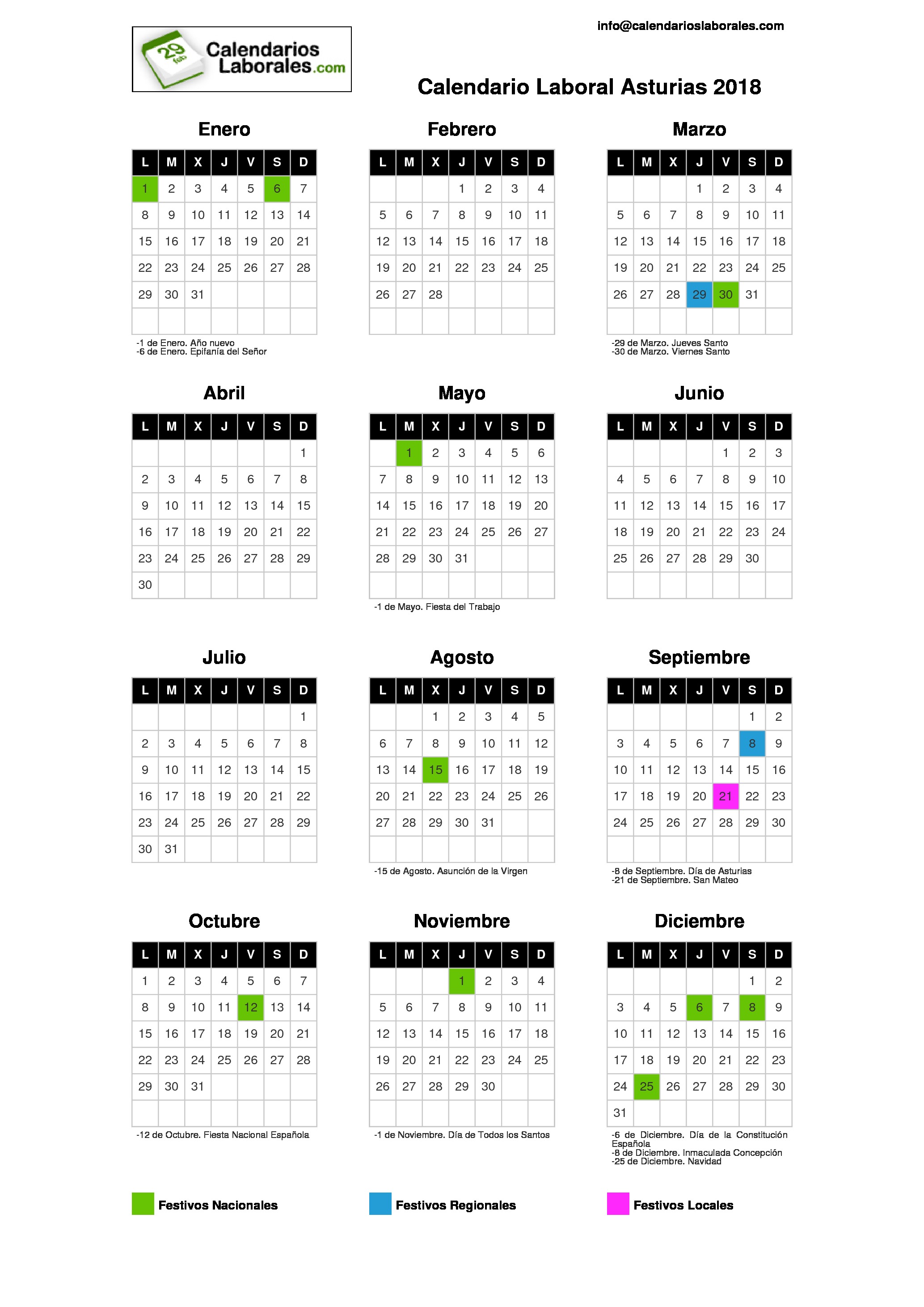 Calendario de Fiestas en Asturias durante Agosto. ¡Toma nota!