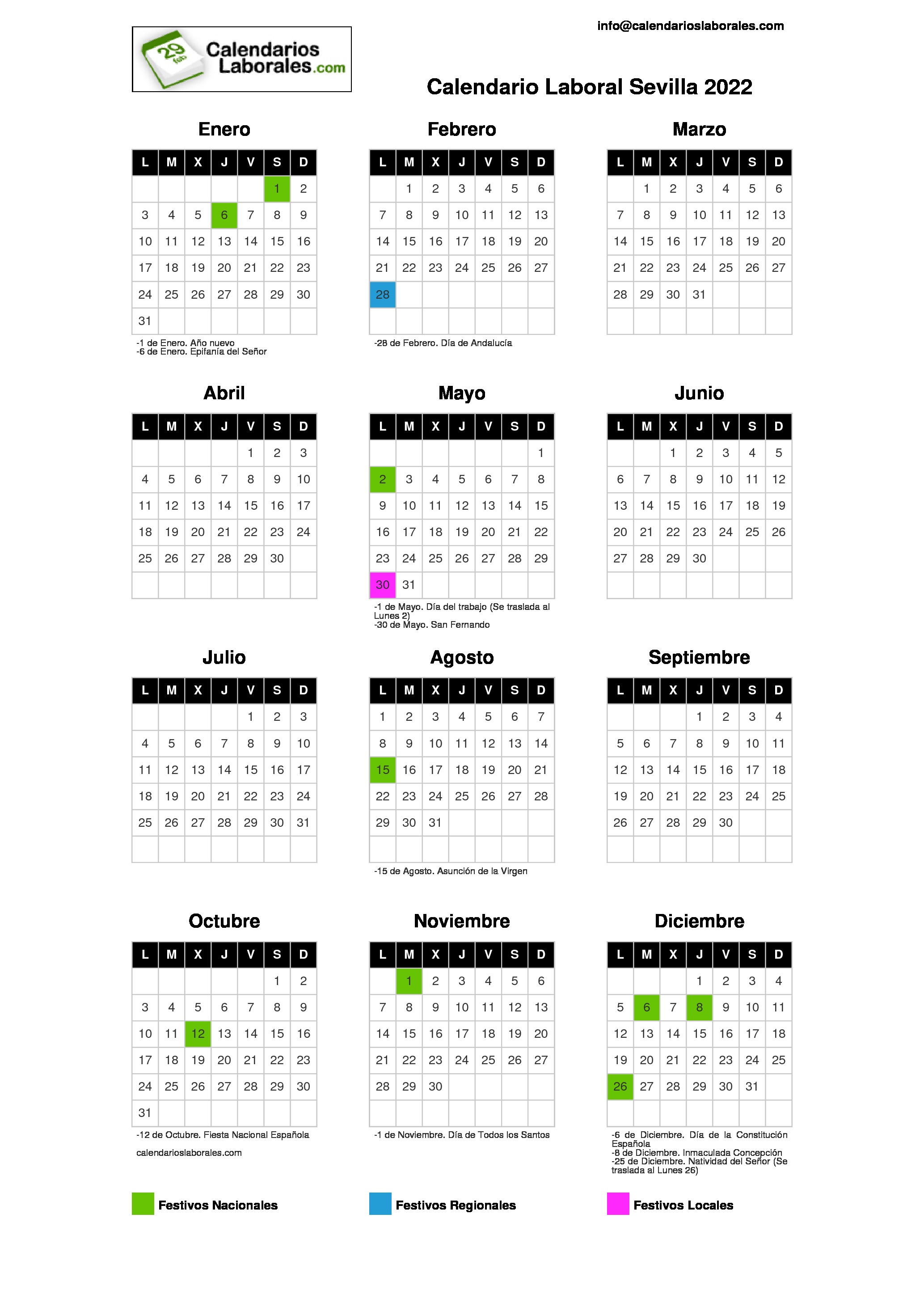 Calendario Laboral En Andalucía 2022 8 Festivos Comunes Con El Mobile